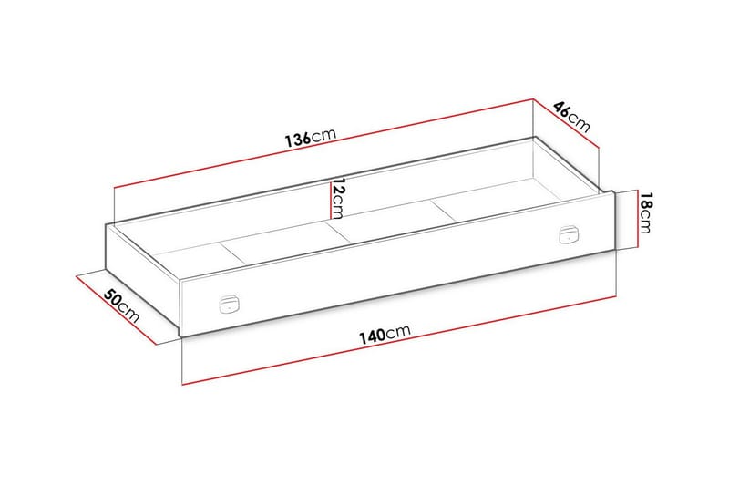 Sängkista Rathmore 140 cm - Grå - Møbler - Stoler - Benk - Sengebenk