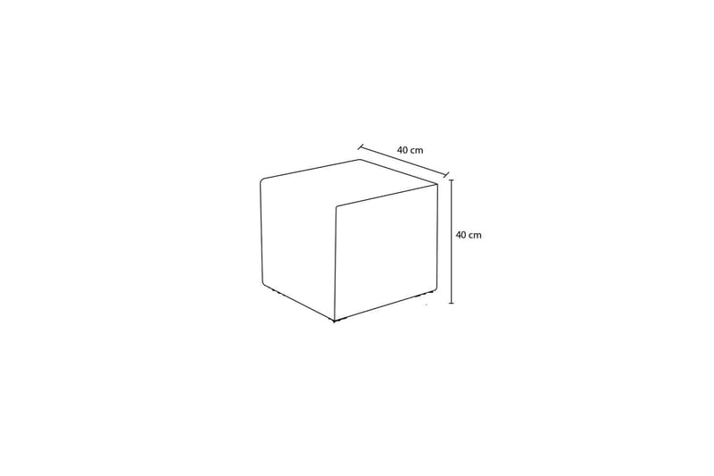 Azoula Sittepuff 40 cm - Brun - Møbler - Stoler - Krakk - Puff