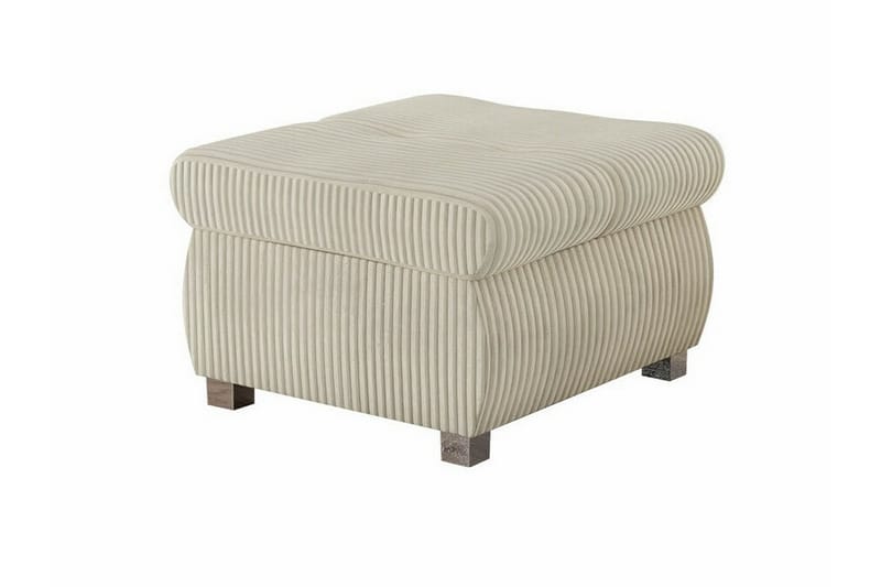 Fotpall Cerys 60 cm - Cream - Møbler - Stoler - Krakk - Fotskammel