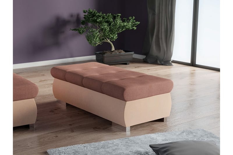 Fotpall Cerys 60 cm - Rosa - Møbler - Stoler - Krakk - Fotskammel