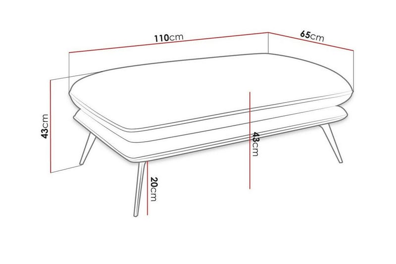 Fotpall Graystone 65 cm - Mørkegrønn - Møbler - Stoler - Krakk - Fotskammel