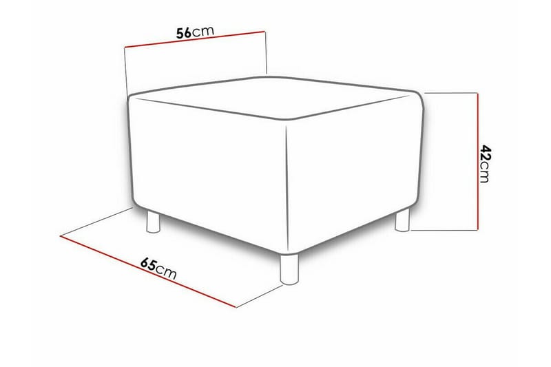 Fotpall Kintore 56 cm - Kobber - Møbler - Stoler - Krakk - Fotskammel