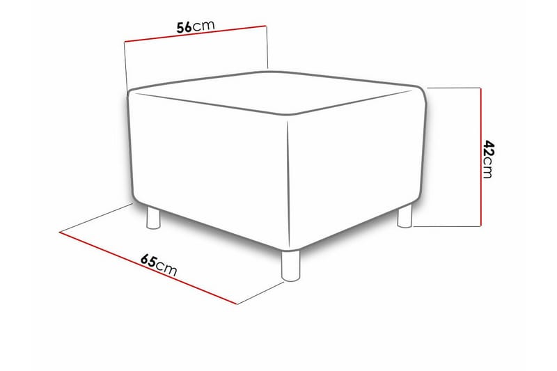 Fotpall Kintore 56 cm - Mørkegrønn - Møbler - Stoler - Krakk - Fotskammel