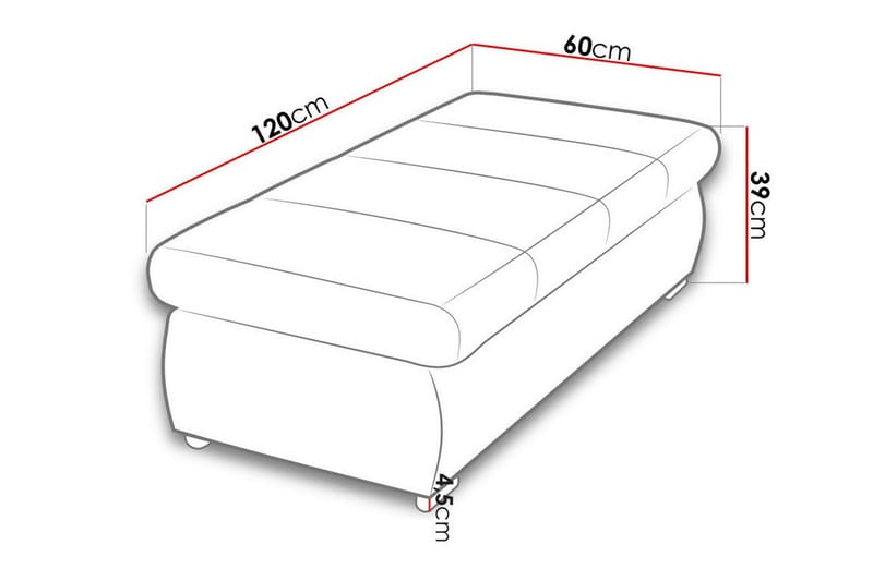 Fotpall Kintore 60 cm - Grøn - Møbler - Stoler - Krakk - Fotskammel