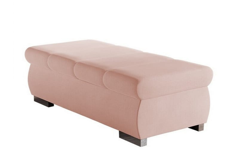 Fotpall Kintore 60 cm - Lys Rosa/Beige - Møbler - Stoler - Krakk - Fotskammel