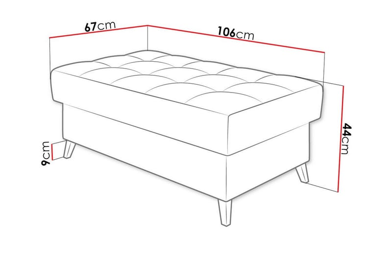 Fotpall Kintore 67 cm - Grøn - Møbler - Stoler - Krakk - Fotskammel