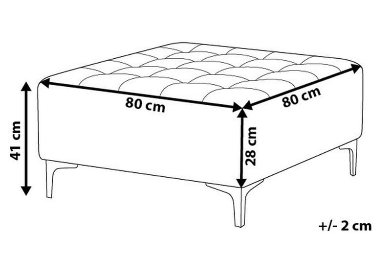 Fotskammel Aberdeen 80 | 80 cm - Hvit - Møbler - Stoler - Krakk - Fotskammel