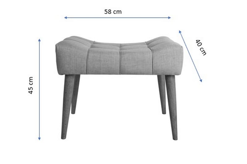 Fotskammel Basemore - Beige - Møbler - Stoler - Krakk - Fotskammel