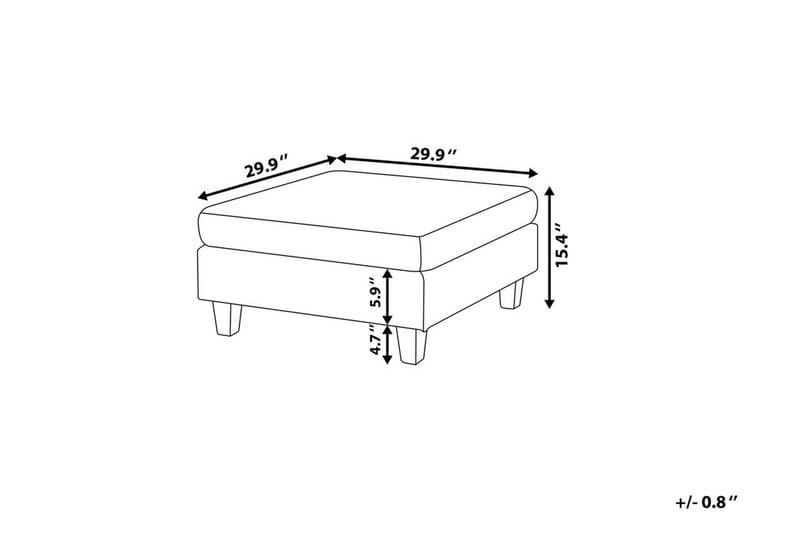 Fotskammel Fevik 76 | 76 cm - Beige - Møbler - Stoler - Krakk - Fotskammel