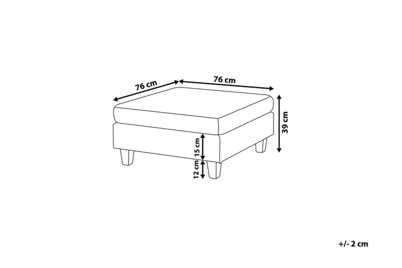 Fotskammel Fevik 76|76 Cm - Møbler - Stoler - Krakk - Fotskammel