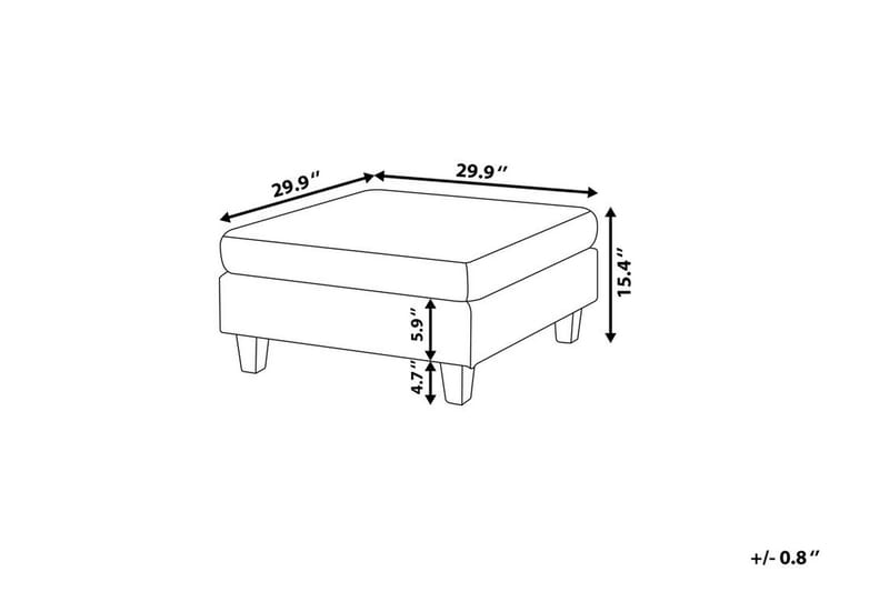 Fotskammel Fevik 76|76 Cm - Møbler - Stoler - Krakk - Fotskammel