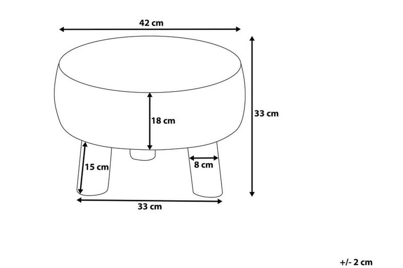 Fotskammel Mundra 42|42 Cm - Møbler - Stoler - Krakk - Fotskammel