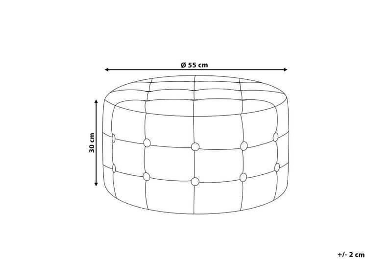 Fotskammel Tampa 55 | 55 cm - Blå - Møbler - Stoler - Krakk - Fotskammel