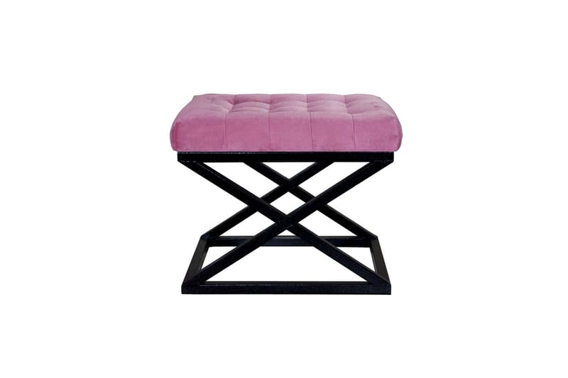 Gillie Sittepuff 40 cm - Svart/Fuksia - Møbler - Stoler - Krakk - Puff