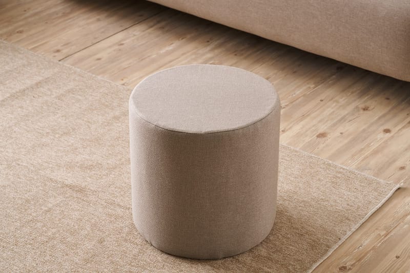 Glendon Sittepuff 40 cm - Beige - Møbler - Stoler - Krakk - Puff