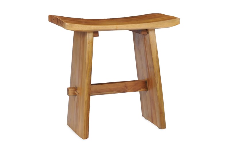 Krakk heltre teak - Brun - Møbler - Stoler - Krakk