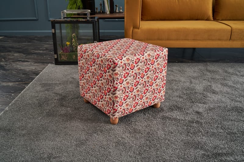 Pouf Sanhaja-plassen - Rosa/Natur - Puff