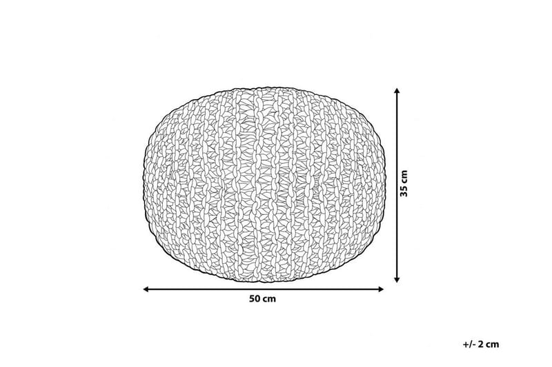 Puff Conrad Ii 50 cm - Grå - Møbler - Stoler - Krakk - Puff