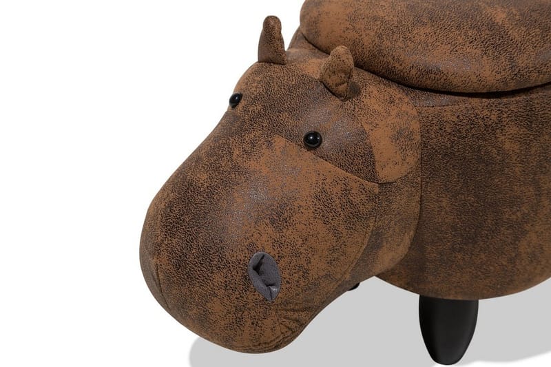 Puff Hippo 32 cm - Brun - Møbler - Stoler - Krakk - Puff