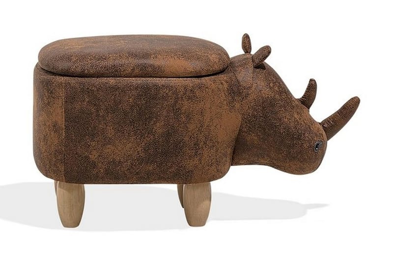 Puff Rhino 60 cm - Brun - Møbler - Stoler - Krakk - Puff