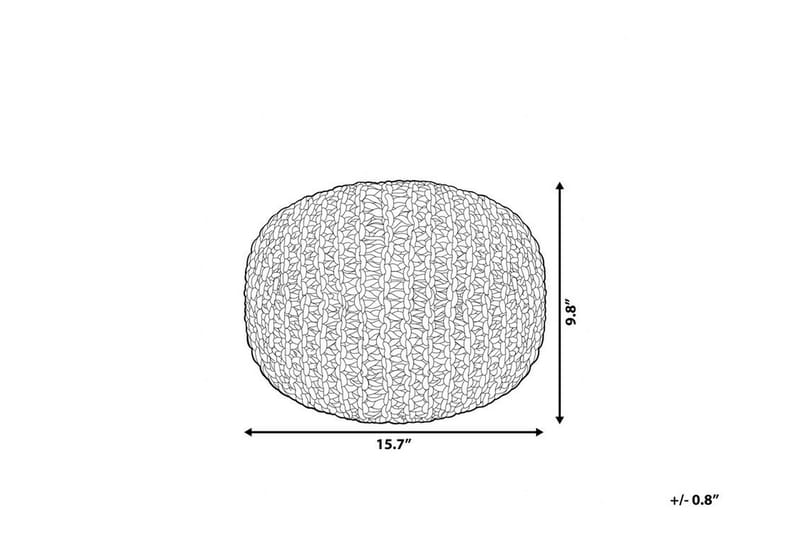 Pute Conrad 40 cm - Blå - Møbler - Stoler - Krakk - Puff