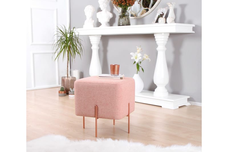 Sittepuff Armidale 40 cm - Rosa - Møbler - Stoler - Krakk - Puff