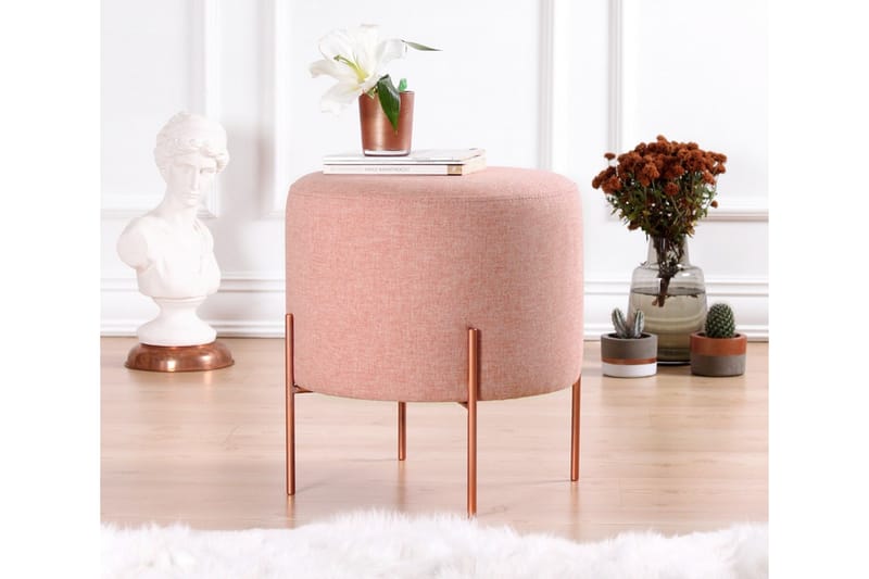 Sittepuff Armidale 40 cm - Rosa - Møbler - Stoler - Krakk - Puff