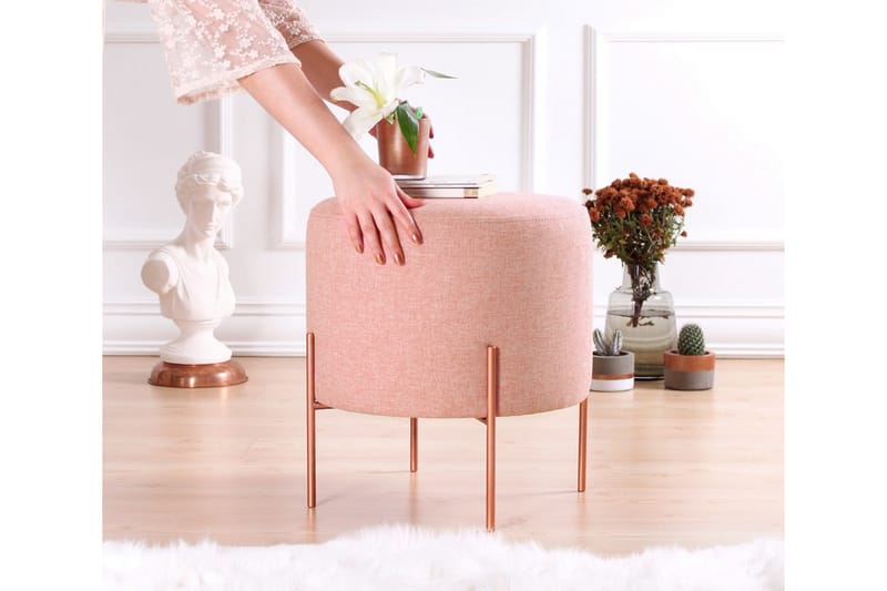 Sittepuff Armidale 40 cm - Rosa - Møbler - Stoler - Krakk - Puff