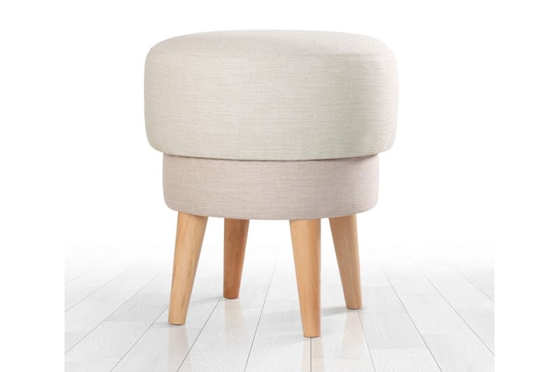 Sittepuff Giovas 47 cm - Cream - Møbler - Stoler - Krakk - Puff