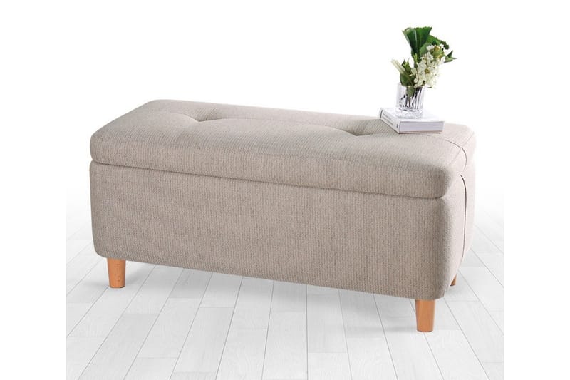 Sittepuff Mansi 100 cm - Beige - Møbler - Stoler - Krakk - Puff