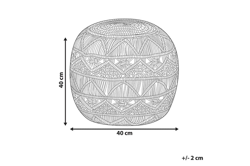 Sittepuff Scoffield 40x40 cm - Blå - Møbler - Stoler - Krakk - Puff