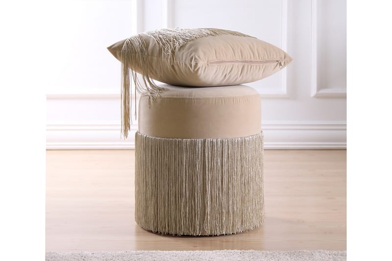 Sittepuff Thibodaux 40 cm - Beige - Møbler - Stoler - Krakk - Puff