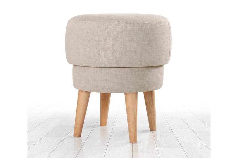 Sittepuff Veccio 47 cm - Beige - Møbler - Stoler - Krakk - Puff