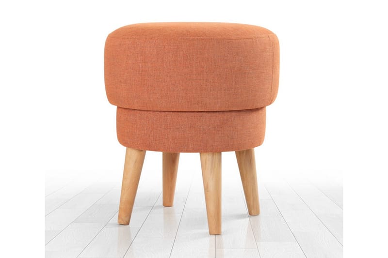 Sittepuff Veccio 47 cm - Oransje - Møbler - Stoler - Krakk - Puff