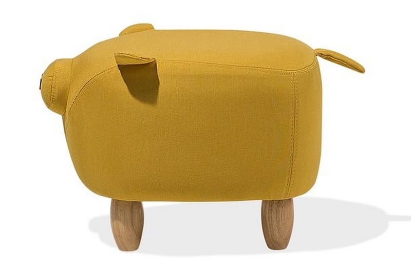 Sittepuff Piggy 50 cm - Gul - Møbler - Stoler - Krakk - Puff