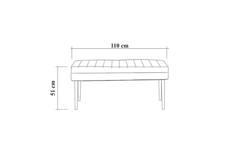 Sittekrakk Vinadi 90 cm - Valnøtt - Møbler - Stoler - Krakk