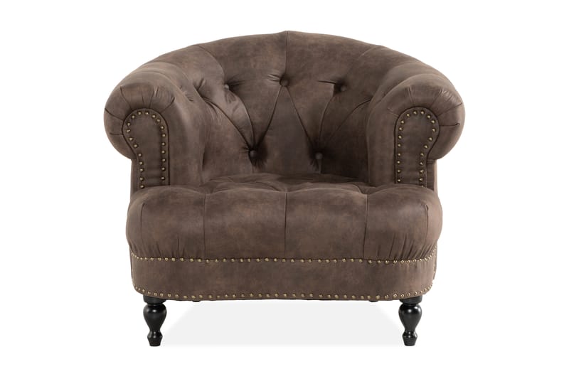 Lenestol Petitfils - Brun - Møbler - Stoler - Lenestoler - Chesterfield lenestol