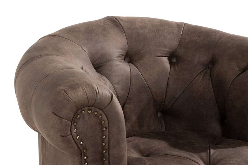 Lenestol Petitfils - Brun - Møbler - Stoler - Lenestoler - Chesterfield lenestol