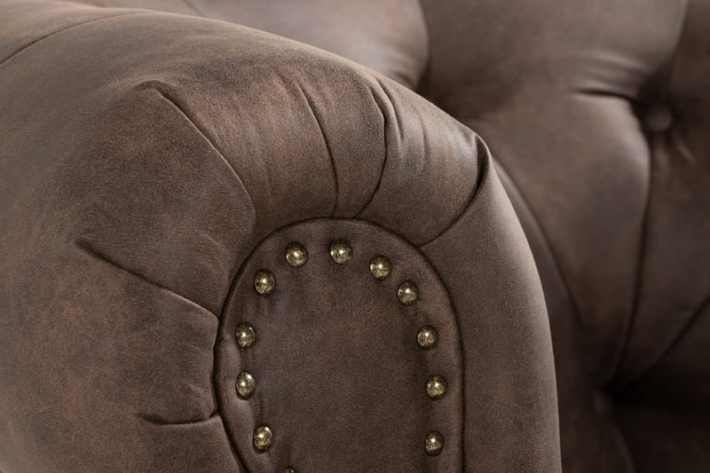 Lenestol Petitfils - Brun - Møbler - Stoler - Lenestoler - Chesterfield lenestol