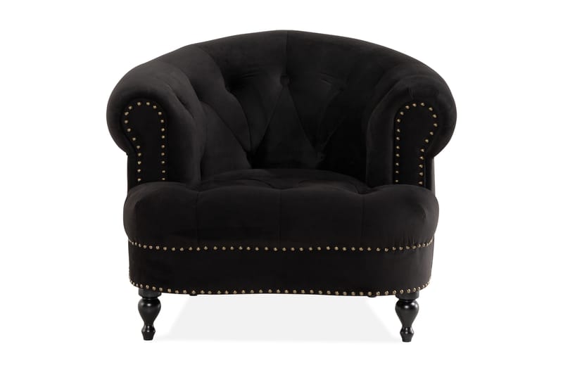 Lenestol Petitfils - Svart - Møbler - Stoler - Lenestoler - Chesterfield lenestol