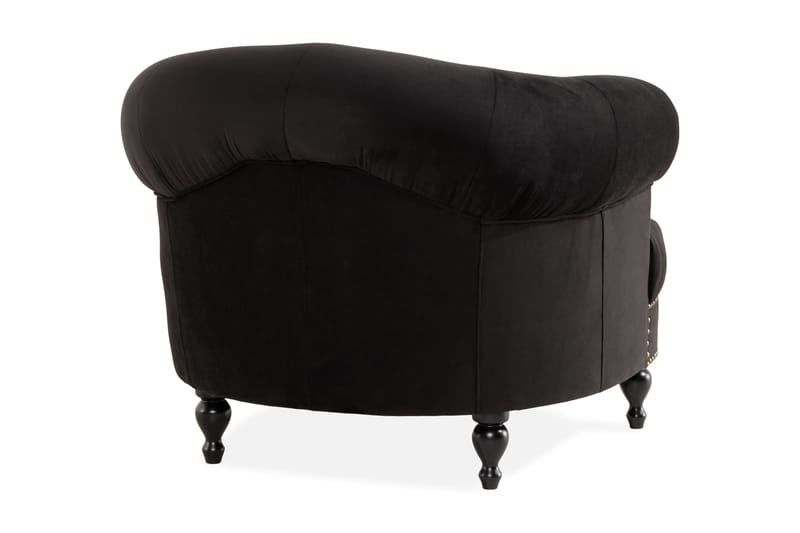 Lenestol Petitfils - Svart - Møbler - Stoler - Lenestoler - Chesterfield lenestol