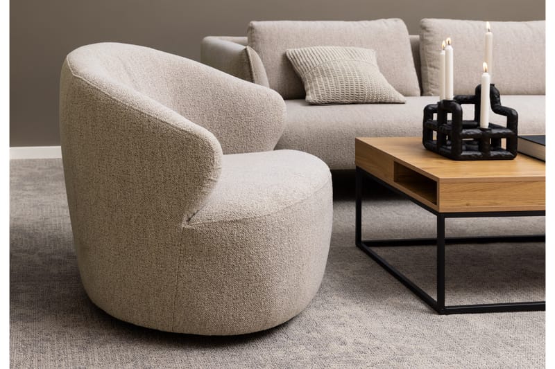 Lounge lenestol Satonari - Beige - Møbler - Stoler - Lenestoler