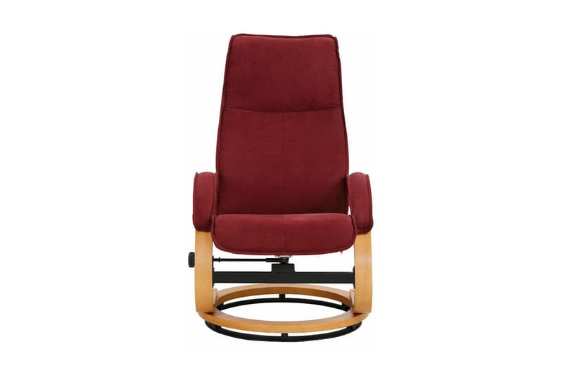 Pasha Reclinerlenestol Microfiber - Rød|Tre - Møbler - Stoler - Lenestoler - Recliner