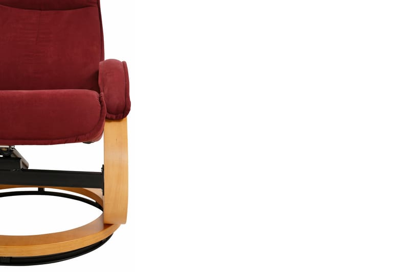 Pasha Reclinerlenestol Microfiber - Rød|Tre - Møbler - Stoler - Lenestoler - Recliner