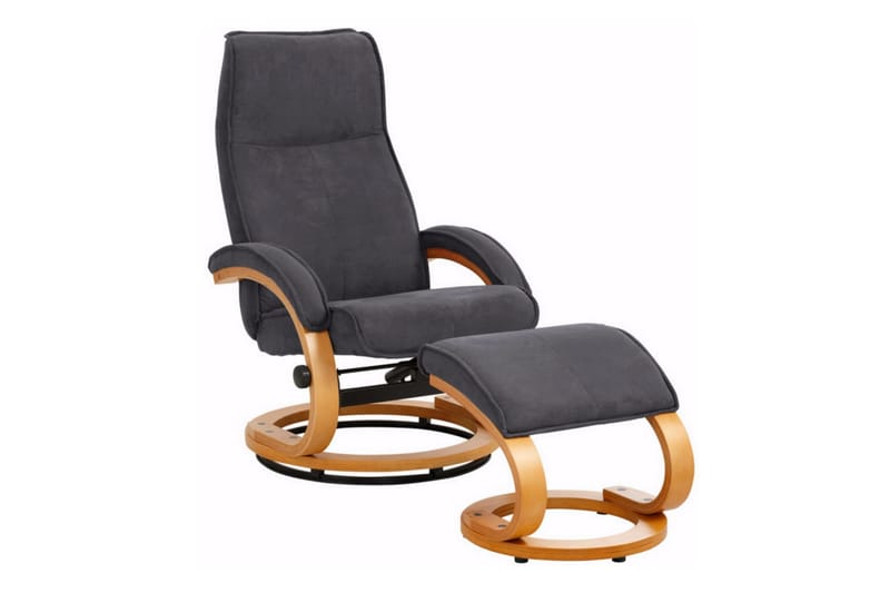 Reclinerlenestol Palina Microfiber - Grå|Tre - Møbler - Stoler - Lenestoler - Recliner