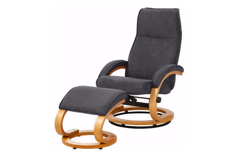 Reclinerlenestol Palina Microfiber - Grå|Tre - Møbler - Stoler - Lenestoler - Recliner