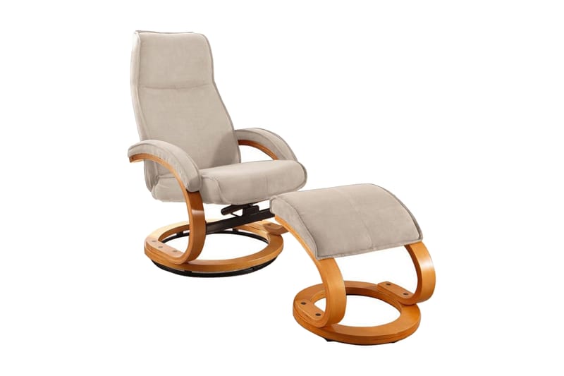 Reclinerlenestol Palina Microfiber - Beige|Tre - Møbler - Stoler - Lenestoler - Recliner