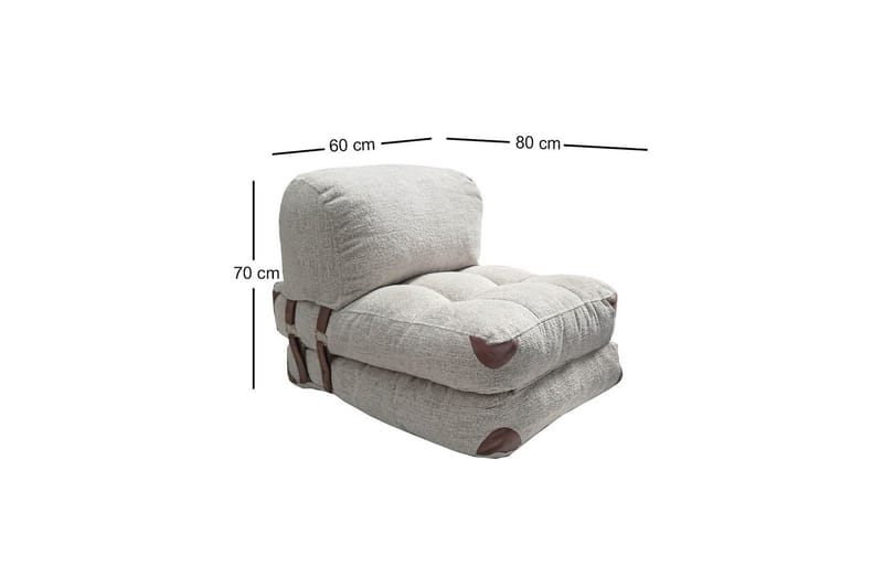 Teddy Sovesofa Fold - Grå - Møbler - Stoler - Lenestoler - Sengestol