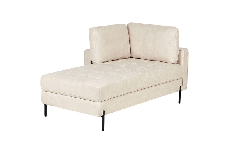 Toliman Sjeselong 172 cm Høyre - Beige/Svart - Møbler - Stoler - Lenestoler - Liggestol