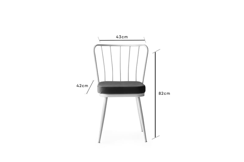 Spisestol Shodon 2-pk - Hvit - Møbler - Stoler - Spisestuestoler & kjøkkenstoler